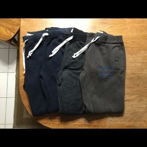Lot of 4 Abercrombie & Fitch Men's Navy, Charcoal & Gray Sweatpants Joggers